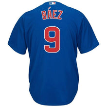 Load image into Gallery viewer, Javier Baez Chicago Cubs Majestic Alternate Official Cool Base Player Jersey - Royal/White
