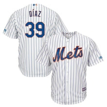 Load image into Gallery viewer, Edwin Diaz New York Mets Majestic Home Cool Base Player Jersey – White