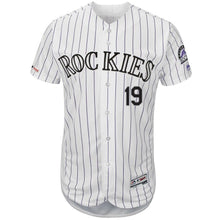 Load image into Gallery viewer, Charlie Blackmon Colorado Rockies Majestic Home Flex Base Collection Player Jersey – White