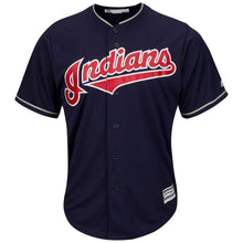 Load image into Gallery viewer, Francisco Lindor Cleveland Indians Majestic Alternate 2019 Cool Base Player Jersey – Scarlet/Navy