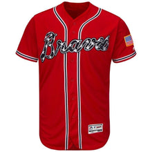Load image into Gallery viewer, Dansby Swanson Atlanta Braves Majestic Home Flex Base Collection Player Jersey - White/Scarlet