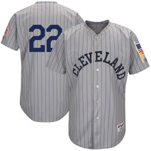 Load image into Gallery viewer, Jason Kipnis Cleveland Indians Majestic 1917 Turn Back the Clock Player Jersey - Gray