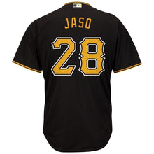 Load image into Gallery viewer, Jon Jaso Pittsburgh Pirates Majestic Alternate Cool Base Player Jersey - Black
