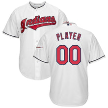 Load image into Gallery viewer, Cleveland Indians Majestic Home 2019 All-Star Game Patch Cool Base Custom Jersey – White