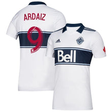 Load image into Gallery viewer, Joaquín Ardaiz Vancouver Whitecaps FC 2019 Hoop Player Jersey – White