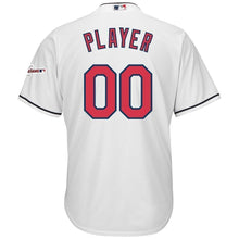 Load image into Gallery viewer, Cleveland Indians Majestic Home 2019 All-Star Game Patch Cool Base Custom Jersey – White