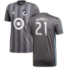 Load image into Gallery viewer, Ethan Finlay Minnesota United FC 2018 Primary Player Jersey – Gray
