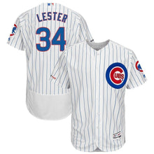Load image into Gallery viewer, Jon Lester Chicago Cubs Majestic Home Flex Base Collection Player Jersey - White/Royal