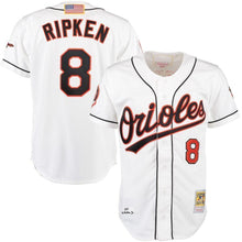 Load image into Gallery viewer, Cal Ripken Baltimore Orioles Mitchell &amp; Ness Home Jersey - White