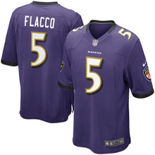 Load image into Gallery viewer, Joe Flacco Baltimore Ravens Nike Game Jersey - Purple