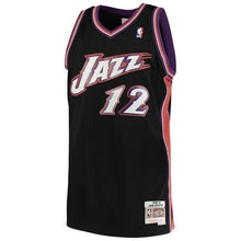 Load image into Gallery viewer, John Stockton Utah Jazz Mitchell &amp; Ness 1998-99 Hardwood Classics Swingman Jersey – Black