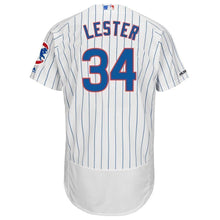 Load image into Gallery viewer, Jon Lester Chicago Cubs Majestic Home Flex Base Collection Player Jersey - White/Royal