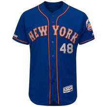 Load image into Gallery viewer, Jacob deGrom New York Mets Majestic Collection Alternate Flex Base Player Jersey – Royal