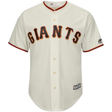Load image into Gallery viewer, Evan Longoria San Francisco Giants Majestic Official Team Cool Base Player Jersey – Cream