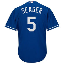 Load image into Gallery viewer, Corey Seager Los Angeles Dodgers Majestic Fashion Official Cool Base Player Jersey - Royal/White