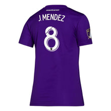 Load image into Gallery viewer, Jhegson Sebastián Méndez Orlando City SC Women's 2019 Bring The Noise Player Jersey – Purple