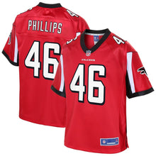 Load image into Gallery viewer, DelShawn Phillips Atlanta Falcons NFL Pro Line Team Player Jersey - Red