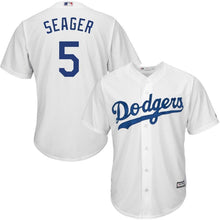 Load image into Gallery viewer, Corey Seager Los Angeles Dodgers Majestic Fashion Official Cool Base Player Jersey - Royal/White