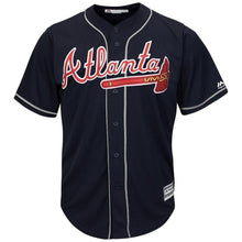 Load image into Gallery viewer, Freddie Freeman Atlanta Braves Majestic 2019 Alternate Official Cool Base Player Jersey - Navy/White