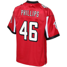 Load image into Gallery viewer, DelShawn Phillips Atlanta Falcons NFL Pro Line Team Player Jersey - Red