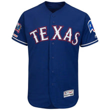Load image into Gallery viewer, Elvis Andrus Texas Rangers Majestic Alternate Collection Flex Base Player Jersey – Royal/Gray