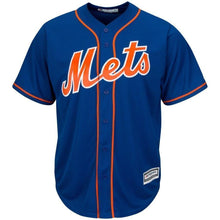 Load image into Gallery viewer, Jacob deGrom New York Mets Majestic Cool Base Player Jersey - White/Royal