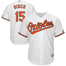 Load image into Gallery viewer, Chance Sisco Baltimore Orioles Majestic Home Cool Base Player Jersey - White