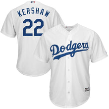 Load image into Gallery viewer, Clayton Kershaw Los Angeles Dodgers Majestic Big &amp; Tall Alternate Cool Base Replica Player Jersey - Royal/White