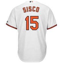 Load image into Gallery viewer, Chance Sisco Baltimore Orioles Majestic Home Cool Base Player Jersey - White