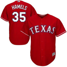 Load image into Gallery viewer, Cole Hamels Texas Rangers Majestic Official Cool Base Player Jersey - Red
