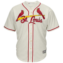 Load image into Gallery viewer, Dexter Fowler St. Louis Cardinals Majestic Alternate Cool Base Jersey - Cream/Red