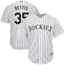 Load image into Gallery viewer, Chad Bettis Colorado Rockies Majestic Home Cool Base Jersey - White