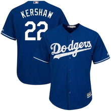 Load image into Gallery viewer, Clayton Kershaw Los Angeles Dodgers Majestic Big &amp; Tall Alternate Cool Base Replica Player Jersey - Royal/White