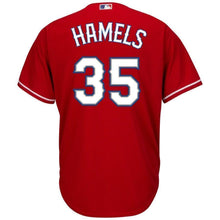 Load image into Gallery viewer, Cole Hamels Texas Rangers Majestic Official Cool Base Player Jersey - Red