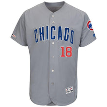 Load image into Gallery viewer, Ben Zobrist Chicago Cubs Majestic Road Flex Base Collection Player Jersey – Gray