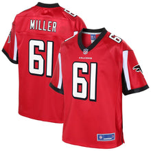 Load image into Gallery viewer, Chandler Miller Atlanta Falcons NFL Pro Line Team Player Jersey - Red