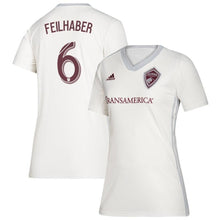 Load image into Gallery viewer, Benny Feilhaber Colorado Rapids Women's 2019 Black Diamond Player Jersey - White