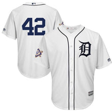 Load image into Gallery viewer, Detroit Tigers Majestic 2019 Jackie Robinson Day Official Cool Base Jersey – White