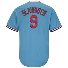 Load image into Gallery viewer, Enos Slaughter St. Louis Cardinals Majestic Cooperstown Collection Cool Base Player Jersey – Light Blue/White
