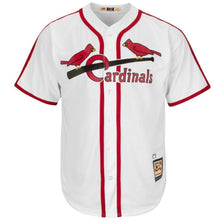 Load image into Gallery viewer, Enos Slaughter St. Louis Cardinals Majestic Cooperstown Collection Cool Base Player Jersey – Light Blue/White