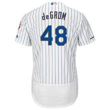 Load image into Gallery viewer, Jacob deGrom New York Mets Majestic Collection Flex Base Player Jersey – Royal/White