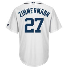 Load image into Gallery viewer, Jordan Zimmermann Detroit Tigers Majestic Home Cool Base Player Jersey – White