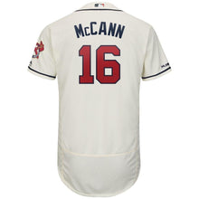 Load image into Gallery viewer, Brian McCann Atlanta Braves Majestic Home Flex Base Collection Player Jersey-White/Scream