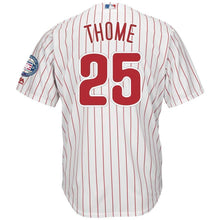 Load image into Gallery viewer, Jim Thome Philadelphia Phillies Majestic Hall of Fame  Jersey – White/Scarlet