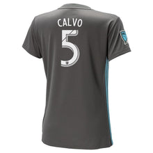 Load image into Gallery viewer, Francisco Calvo Minnesota United FC Women's 2018 Primary Player Jersey – Gray