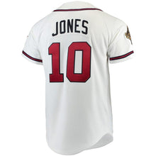 Load image into Gallery viewer, Chipper Jones Atlanta Braves Mitchell &amp; Ness Jersey - White