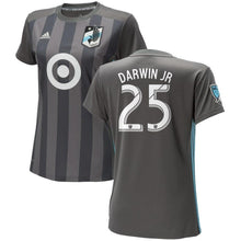 Load image into Gallery viewer, Darwin Quintero Jr. Minnesota United FC adidas Women's 2018 Replica Primary Jersey – Gray